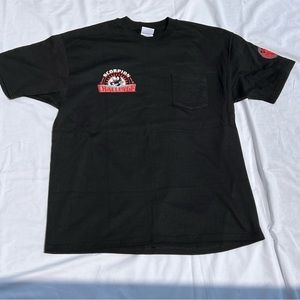 Vintage 1995 Black XL Hanes Beefy Tshirt‎ Scorpion Challenge Dart Short S…